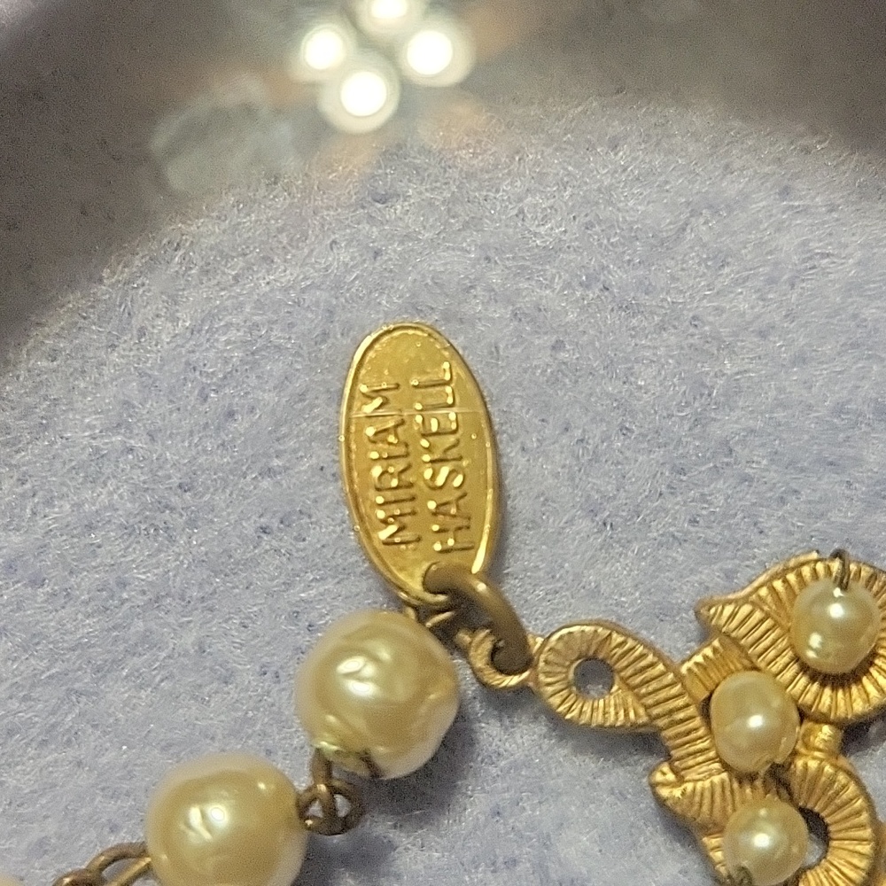 Miriam Haskell Necklace With Brooch - Picture 4 of 15